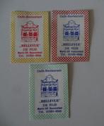 Café Restaurant   BELLEVUE   De Nijs   ROOSENDAAL, Verzenden, Zo goed als nieuw, Luciferdoosjes of -merken