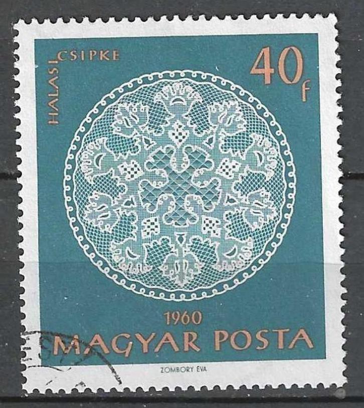 Hongarije 1960 - Yvert 1347 - Kant uit Halas  (ST), Postzegels en Munten, Postzegels | Europa | Hongarije, Gestempeld, Verzenden