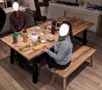 6-8 persoons IKEA Skogsta hardhouten tafel minimale slijtag, Ophalen, Gebruikt, Overige materialen, 100 tot 150 cm