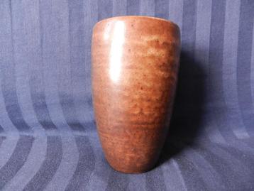 Fraaie Zaalberg beige en bruine vaas hxd 16,3 x 10,2 cm beschikbaar voor biedingen