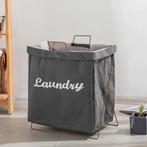 Wasmand - Katoen - Grijs - Opvouwbare Wasmand - Inklapbare W, Huis en Inrichting, Badkamer | Complete badkamers, Nijverheidsweg-noord 77