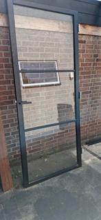 Houten staallook binnendeur,3 vaks, Doe-het-zelf en Verbouw, Deuren en Horren, Gebruikt, 80 tot 100 cm, Binnendeur, Ophalen of Verzenden