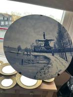 Delfts blauw wandbord, Antiek en Kunst, Ophalen of Verzenden