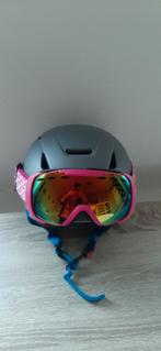 Leuke skihelm met bril (voor leeftijd 9 jaar), Ophalen of Verzenden, Zo goed als nieuw