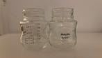 2 glazen babyflessen, Verzamelen, Ophalen, Zo goed als nieuw, Overige typen