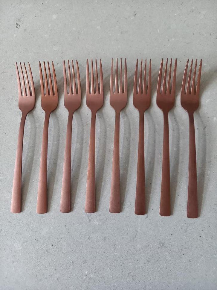 Bestek - rosé koper kleur - Manille van het merk Amefa, Huis en Inrichting, Keuken | Keukenbenodigdheden, Zo goed als nieuw, Ophalen of Verzenden