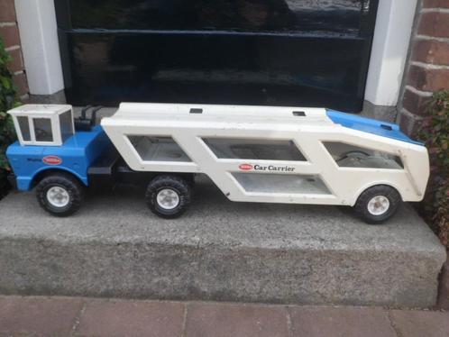 Mighty TONKA Car Carrier Vrachtwagen truck USA oplegger, Antiek en Kunst, Antiek | Speelgoed, Ophalen of Verzenden