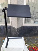 Metalen katheder, laptoptafel – zwart, In hoogte verstelbaar, Ophalen, Gebruikt, In diepte verstelbaar