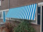 Zonnescherm 380cm lang, Tuin en Terras, Zonneschermen, Ophalen, Gebruikt, Knikarmscherm, Elektrisch