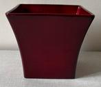 Bloem Planten pot vierkant Scheurich nr. 998-20 rood, Tuin en Terras, Bloempotten, Ophalen of Verzenden, Zo goed als nieuw, Aardewerk