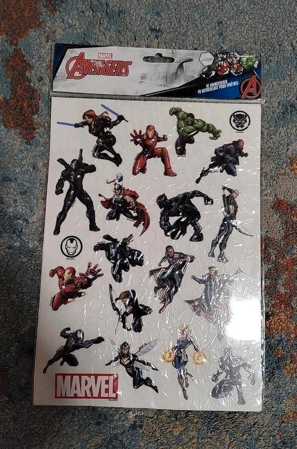 Marvel Avengers Raamsticker 39 pcs - Nieuw! Gratis verzenden, Hobby en Vrije tijd, Stickers en Plaatjes, Nieuw, Sticker, Verzenden