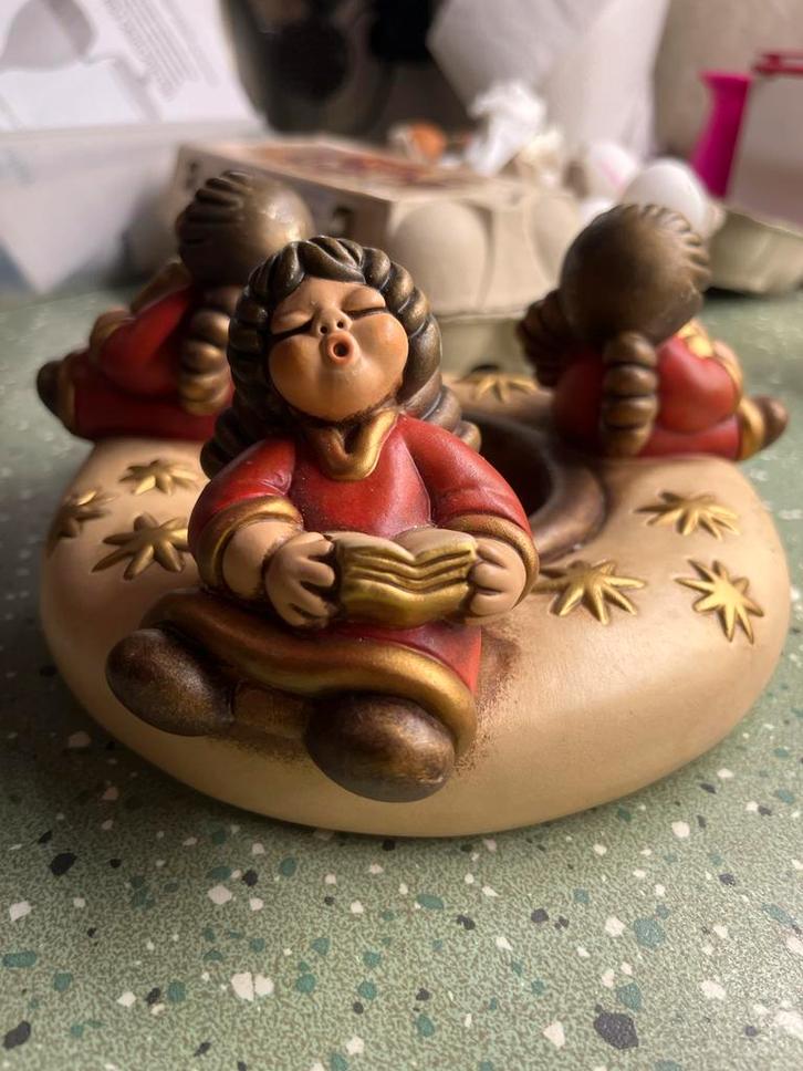 Zeldzame Thun Engel Kaarsenhouder / Adventskrans, Diversen, Kerst, Zo goed als nieuw, Ophalen