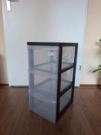 Iris ladesysteem met wieltjes, 3 lades, zwart, ca61x39x29cm, Huis en Inrichting, Kasten | Ladekasten, Ophalen, Nieuw, 3 of 4 laden
