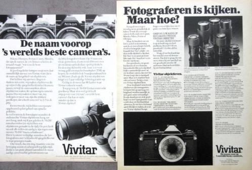 34 vintage advertenties reclames camera fototoestel 67-81 fo, Verzamelen, Fotografica en Filmapparatuur, Fototoestel, Voor 1940