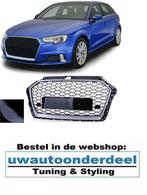 Sport Grill Zwart Honingraat Voor Audi A3 8V RS3 Look, Verzenden, Automotive Parts, A.parts@hotmail.nl, Trasmolenlaan 12 3447 GZ Woerden