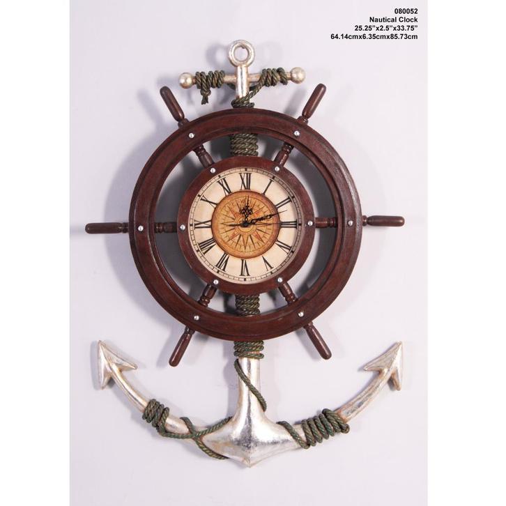 Nautical Clock – Scheepsklok Hoogte 86 cm, Huis en Inrichting, Woonaccessoires | Klokken, Nieuw, Wandklok, Ophalen