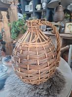 Franse brocante wijnfles/kruik/mand, Ophalen of Verzenden, Zo goed als nieuw