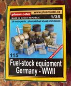 1/35 PlusModel 115 German Fuel Stock Equipment WWII, Nieuw, Diorama, Ophalen of Verzenden