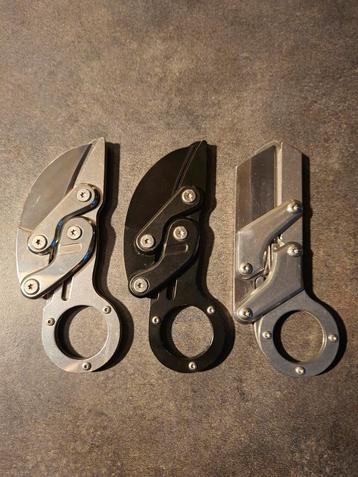 Mechanische karambit mes gadget one hand survival tactical beschikbaar voor biedingen