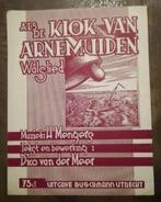 'Als de klok van Arnemuiden' - origineel (1948) incl. porto, Muziek en Instrumenten, Bladmuziek, Keyboard, Gebruikt, Ophalen of Verzenden