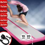 ❤️ ACTIE AirTrack Opblaasbare Turnmat 5 M Roze Wit, Sport en Fitness, Nieuw, Overige typen, Roze, Verzenden