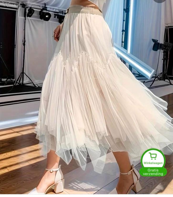 ROK Tule 38 zacht roze, Kleding | Dames, Rokken, Gedragen, Maat 38/40 (M), Roze, Onder de knie, Ophalen of Verzenden