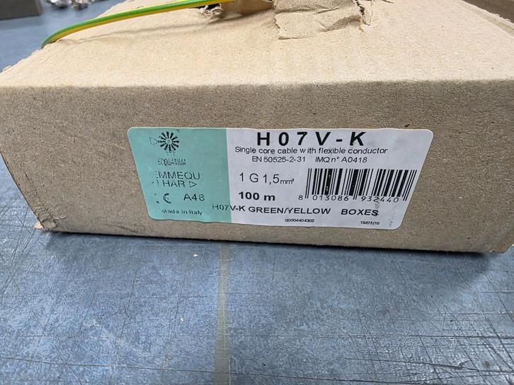 Montagedraad, Doe-het-zelf en Verbouw, Elektra en Kabels, Nieuw, Kabel of Snoer, Ophalen of Verzenden