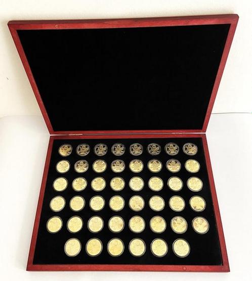 Limited edition, 24k vergulde set amerikaanse presidenten., Postzegels en Munten, Munten en Bankbiljetten | Verzamelingen, Munten