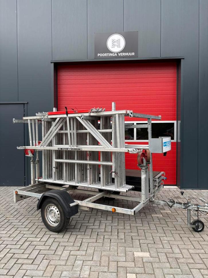 Conplete altrex set te koop, Doe-het-zelf en Verbouw, Steigers, Gebruikt, Rolsteiger of Kamersteiger, 5 meter of hoger, Ophalen