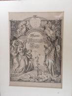 Hubner Nibelunge Marbach Wagner MUSEUM STUK1840 pen tekening, Antiek en Kunst, Verzenden