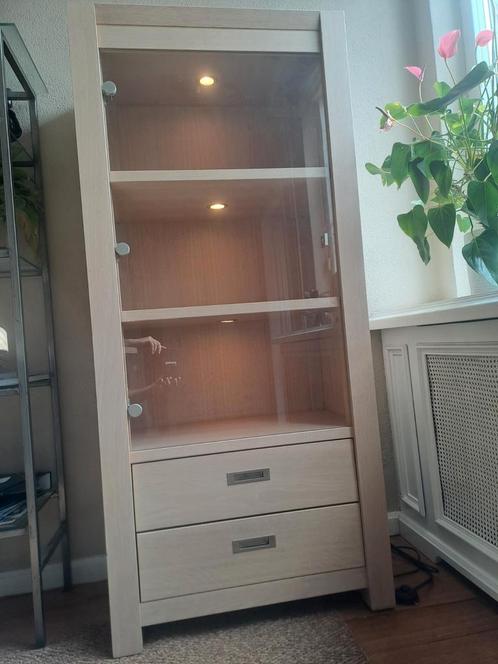 Mooie boekenkast/servieskast grenenhout, Huis en Inrichting, Kasten | Boekenkasten, Zo goed als nieuw, 50 tot 100 cm, 150 tot 200 cm