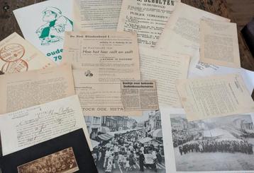 Set papieren documenten ephemera junk journal  beschikbaar voor biedingen