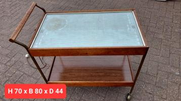 Vintage  serveerwagen/ "  hot table " / warmhoud theewagen beschikbaar voor biedingen