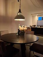Woood Zwarte Ronde Houten Eettafel - 130 cm diameter, Ophalen, Eikenhout, Rond, Zo goed als nieuw