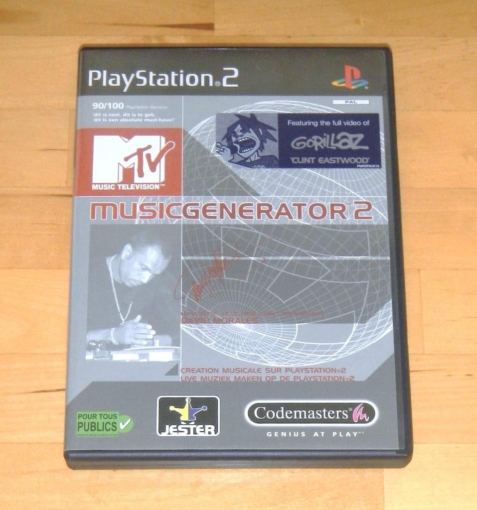 PS2 - MTV Music Generator 2 - gorillaz - muziek programma, Ophalen, Muziek, 1 speler, Zo goed als nieuw