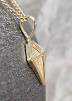 Prachtige 14k gouden hanger Diamant form, Ophalen of Verzenden, Nieuw, Goud, Goud