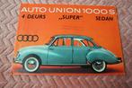 auto union 1000 S Sedan Folder, Ophalen of Verzenden, Gelezen, Algemeen
