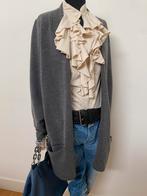 WINDSOR stoer oversized grijs vest 100% wol 38/40, Kleding | Dames, Ophalen of Verzenden, Zo goed als nieuw, Maat 38/40 (M), Grijs