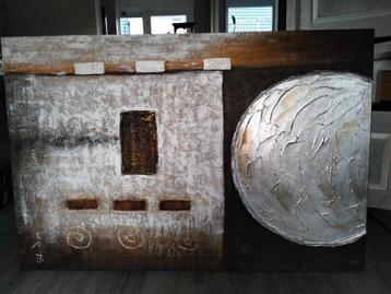 Prachtig Schilderij 150 x 100 (Bruin) beschikbaar voor biedingen