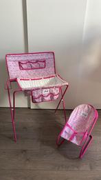 Poppen commode & wipstoeltje, Ophalen, Zo goed als nieuw, Babypop