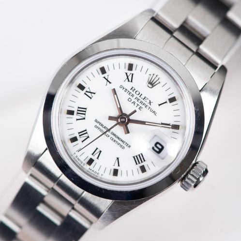 Rolex Lady Date 26 (69160) With Papers, Sieraden, Tassen en Uiterlijk, Horloges | Dames, Zo goed als nieuw, Polshorloge, Rolex