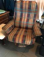 Relaxfauteuil met poef, Huis en Inrichting, Fauteuils, Ophalen of Verzenden, Zo goed als nieuw, 75 tot 100 cm, 50 tot 75 cm