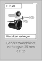 Geberit Wandcloset verhoogset 25 mm, Ophalen of Verzenden, Nieuw, Overige typen