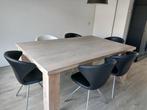 Eetkamertafel met 6 stoelen compleet, Ophalen, Gebruikt, 4 tot 6 stoelen