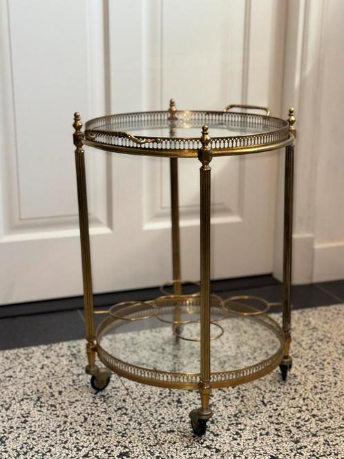 Dranktrolley serveertrolley jaren 60 izgs, Antiek en Kunst, Kunst | Designobjecten, Ophalen of Verzenden
