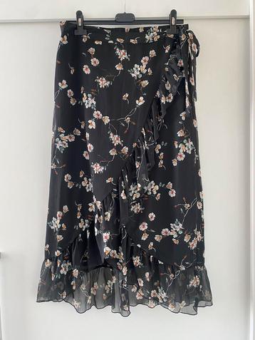 Vero Moda ruffle midi flower rok skirt mt M beschikbaar voor biedingen