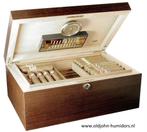 H171 ADORINI  HUMIDOR MATERA GRANDE DELUXE 150 SIGAREN, Verzenden, Nieuw, Tabaksdoos of Verpakking