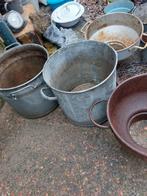 Vintage Zinken Emmer, Ophalen