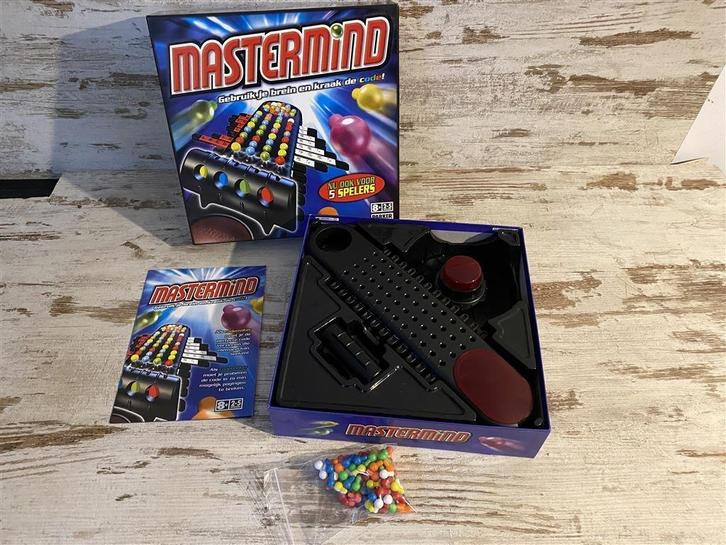 Mastermind 5 personen vierkante doos [s121], Hobby en Vrije tijd, Gezelschapsspellen | Bordspellen, Zo goed als nieuw, Ophalen of Verzenden