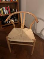 Set van 6 Wishbone replica stoelen, Ophalen, Gebruikt, Bruin, Vijf, Zes of meer stoelen